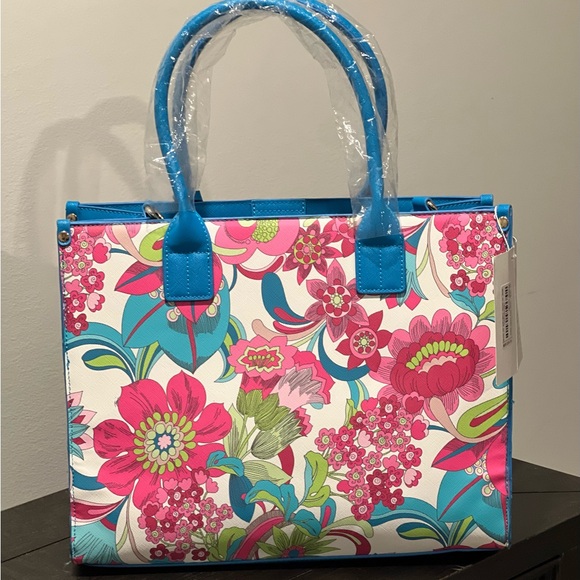 Trina Turk Printed Satchel "Floral Cloud Without Stripe” BNWT!! - Picture 6 of 11
